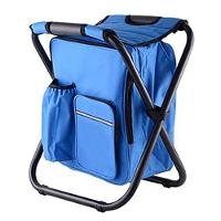 Cadeira Mochila Banqueta Bolsa Semi Termica 2 Em 1 Banco Dobravel - 8