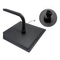 Ducha Chuveiro 20x20 Inox Preto Fosco Slim Quadrado Suporte Parede Piscina Banheiro Area Externa - 5