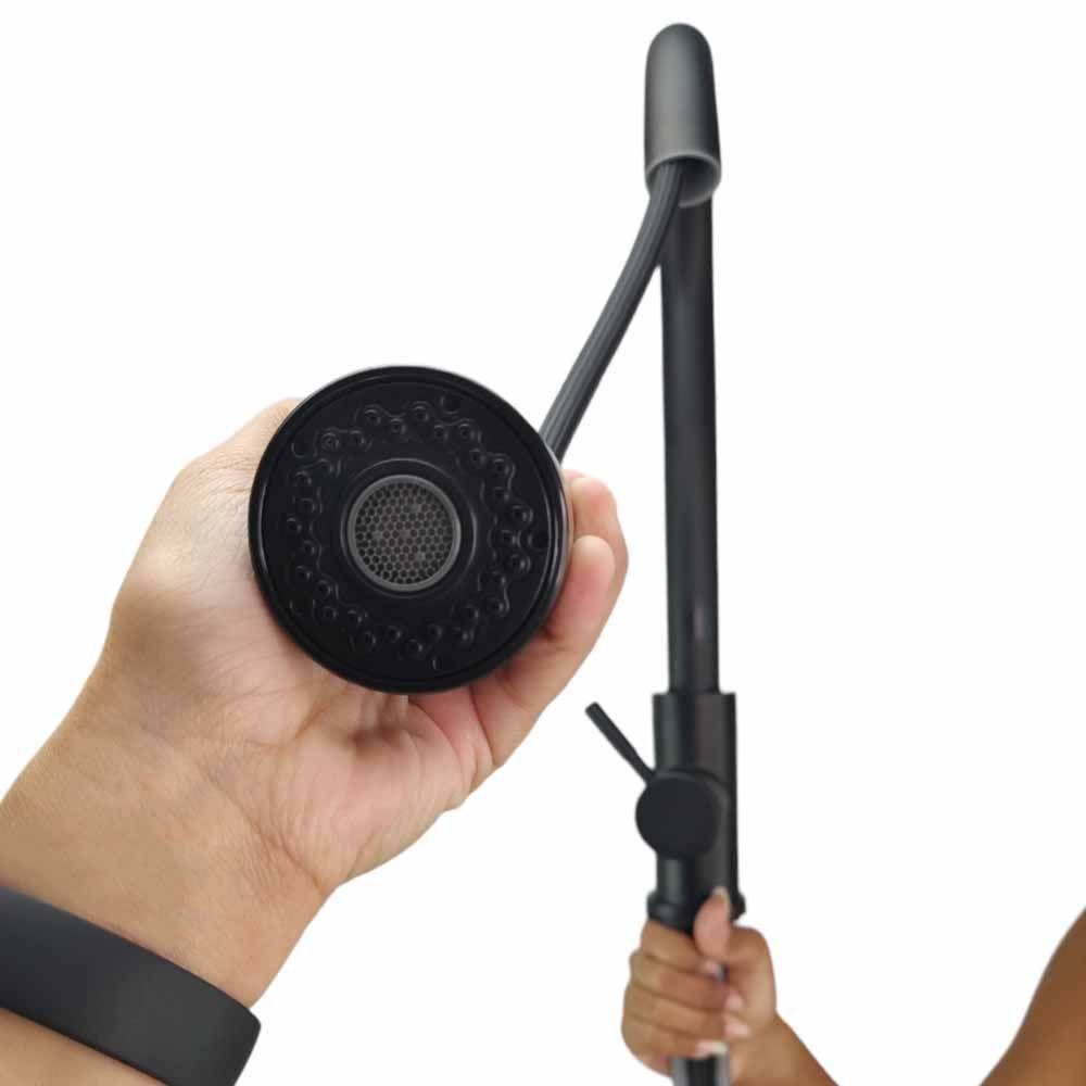 Torneira Gourmet Pull Down Monocomando Cozinha Agua Fria Quente Bancada Pia Cuba Limpeza - 3