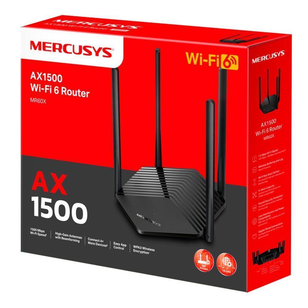 Roteador Mercusys Wireless Mr60x Wi-fi 6 Ax1500 Mr60x - 2