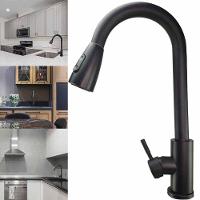 Torneira Gourmet Pull Down Cozinha Monocomando Agua Quente Fria Bancada Cuba Mesa Limpeza - 1