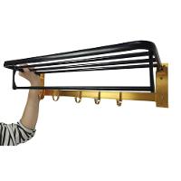 Toalheiro Varal Suporte De Roupa Porta Toalha Prateleira Organizaçao Gancho Lavanderia Banheiro - 5