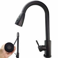 Torneira Gourmet Pull Down Flexivel Cozinha Monocomando Agua Quente Fria Bancada Cuba Mesa Limpeza - 1