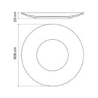 Jogo De Pratos Rústico 12pç Porcelana 28cm Com Talheres Laguna Tramontina - 8