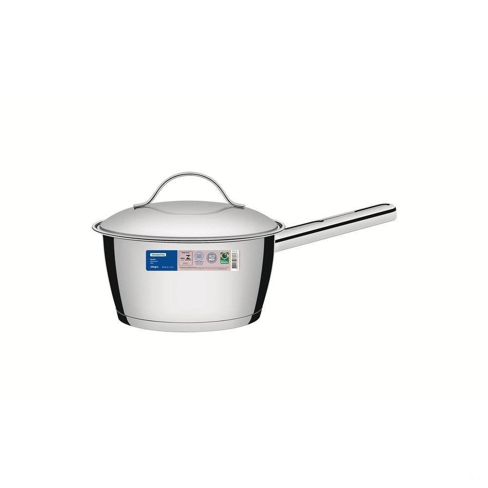 Panela Tramontina Allegra Em Aço Inox Com Fundo Triplo 16 Cm 1,5 L Tramontina - 6