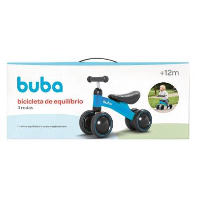 Bicicleta De Equilíbrio 4 Rodas Buba Azul 13516