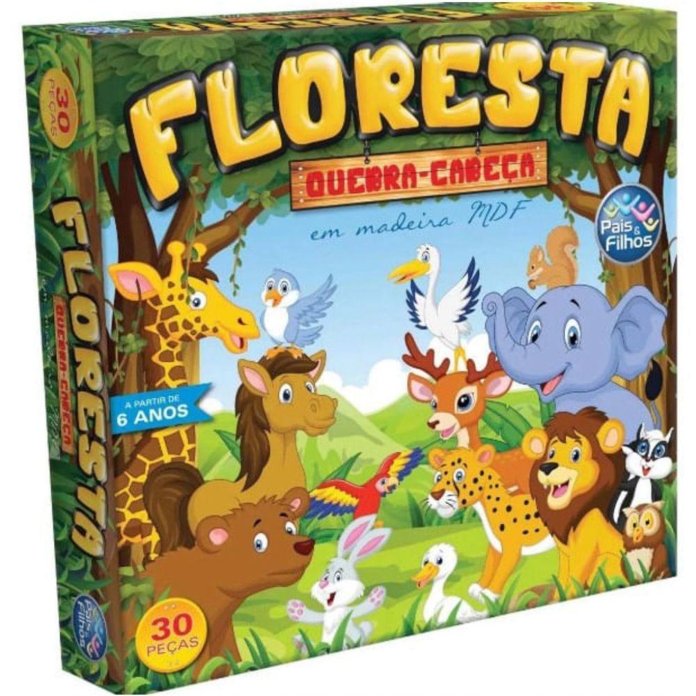 Puzzle Floresta 30 Peças - Pais E Filhos - 1