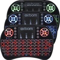 Mini Teclado Sem Fio Com Touchpad E Led - 2695 - Exbom - 4