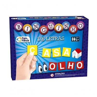 Jogo Didático Binguinho De Letras - Pais E Filhos