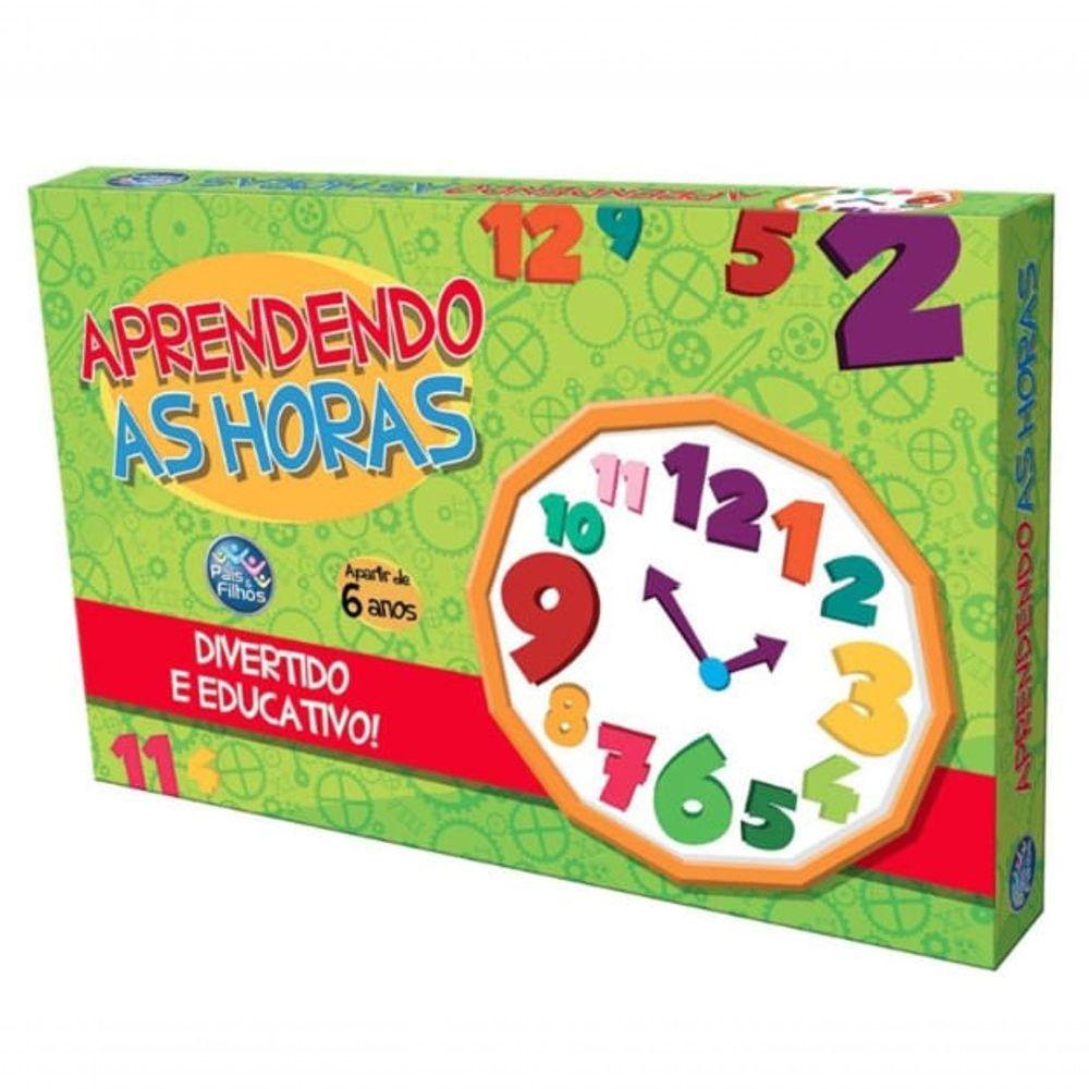 Jogo Pedagógico - Aprendendo As Horas - Pais E Filhos - 1