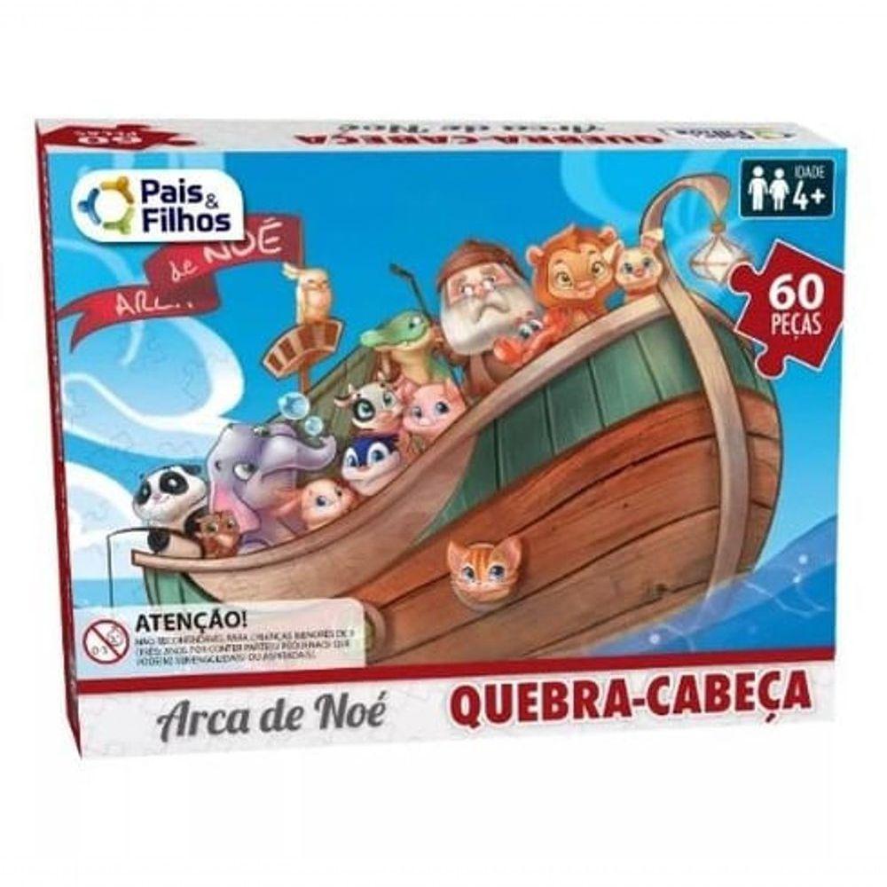 Puzzle Arca De Noé 60 Peças - Pais E Filhos - 1