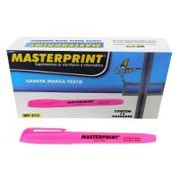 Caixa Caneta Marca Texto Masterprint - 12 Unidades Rosa - 1
