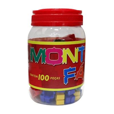 Pote Monta Fácil Com 100 Peças - Pais E Filhos