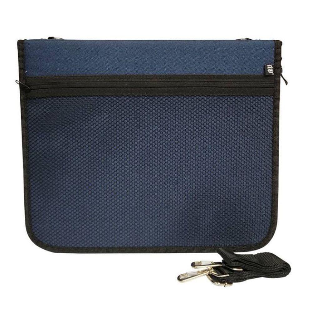 Fichário Com Zíper Ofício 4 Argolas C- Alça - Sy045 - Yes Azul - 1