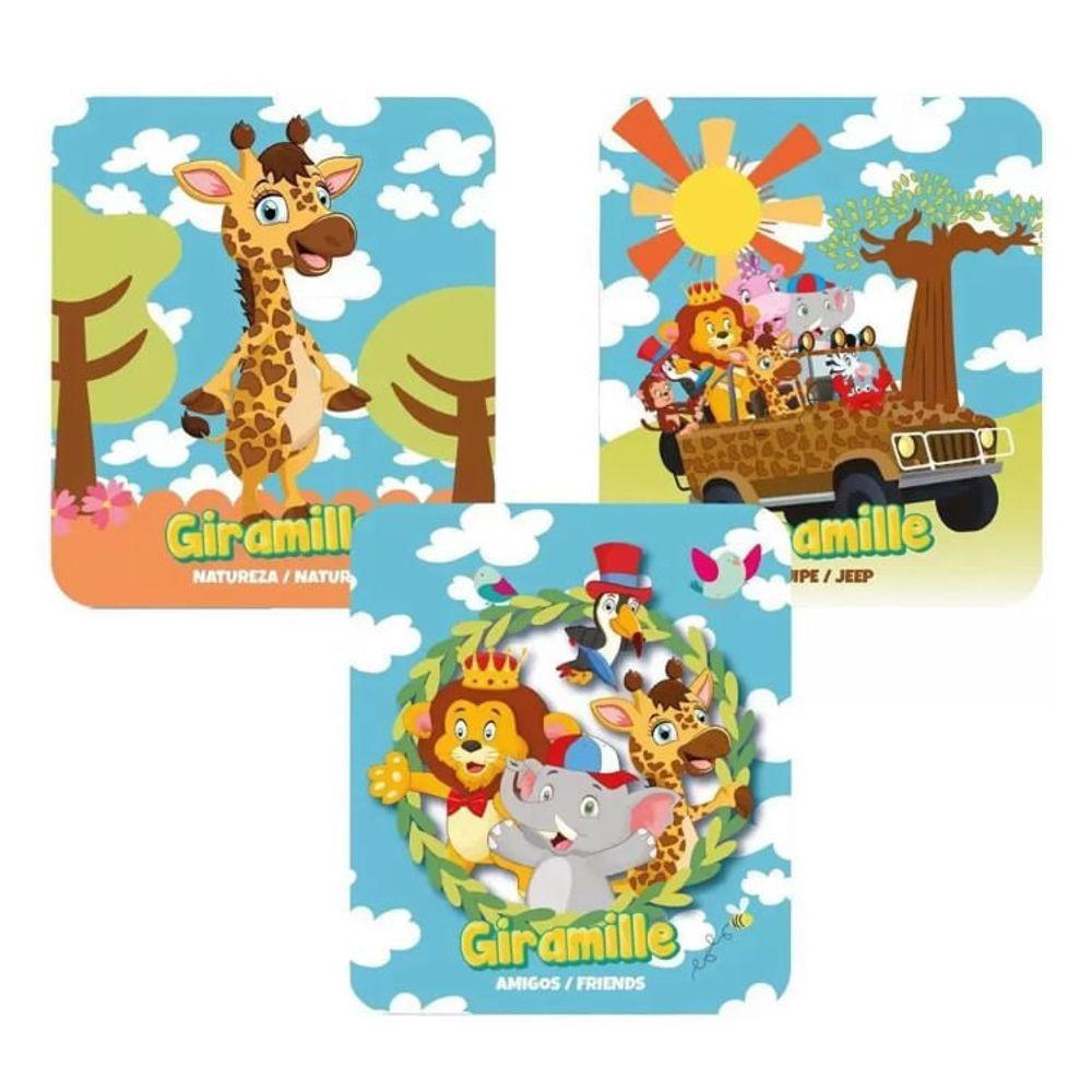 Puzzle 2 Em 1 Giramille Vogais E Número Bilingue 60 Peças - Pais E Filhos - 5