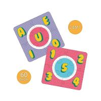 Puzzle 2 Em 1 Giramille Vogais E Número Bilingue 60 Peças - Pais E Filhos - 2