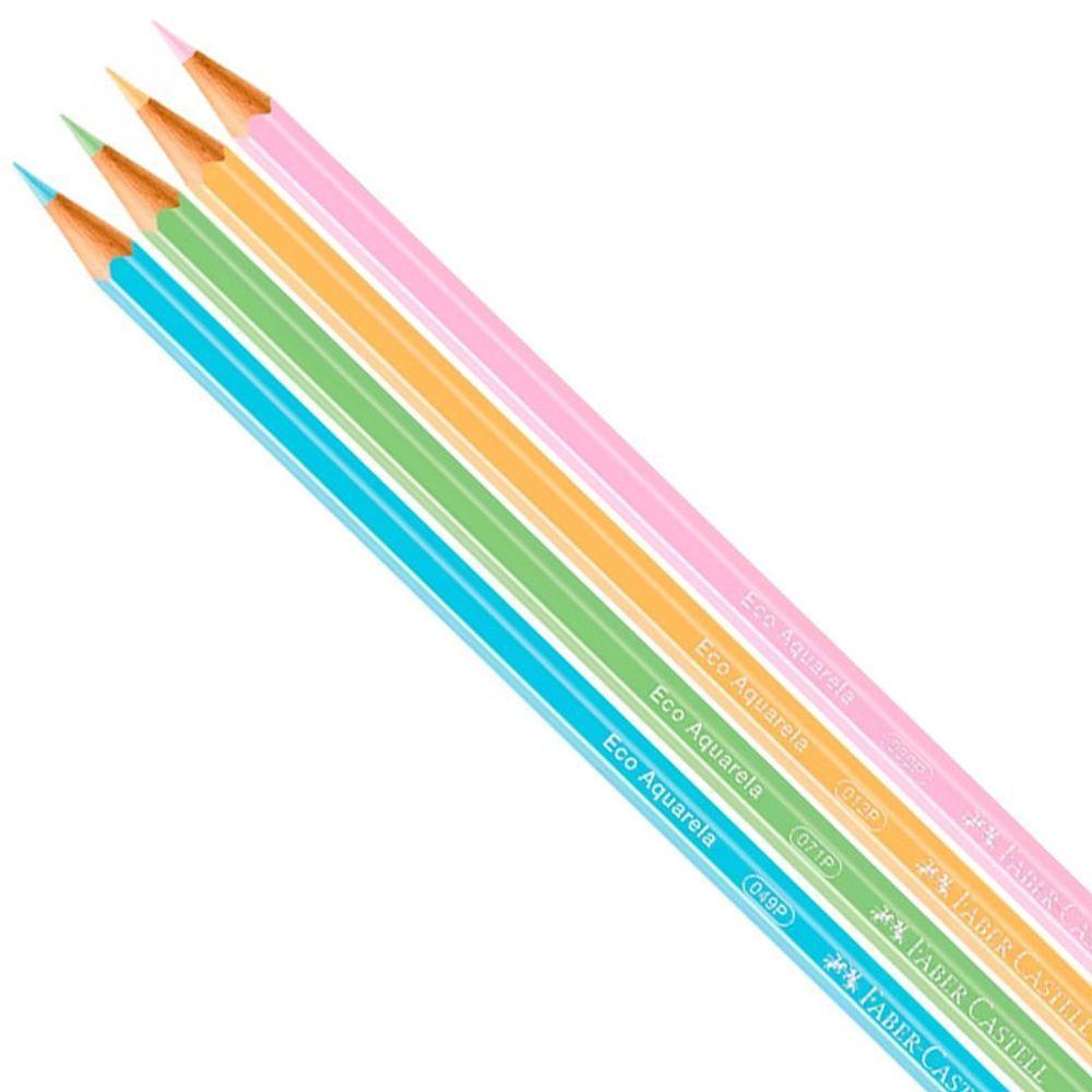 Lápis De Cor Pastel Aquarelável - 10 Cores - Faber-castell - 2