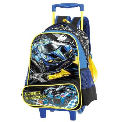 Mochilete Escolar C- Alças Speed Shadow - Cbfs-8704a - Fuseco - Azul-amarelo