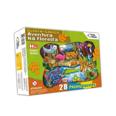 Puzzle Gigante Aventura Na Floresta 28 Peças - Pais E Filhos