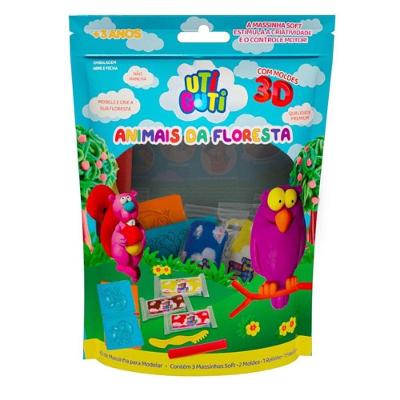 Kit Massinha De Modelar Animais Da Floresta - Uti Guti