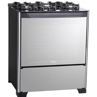 Fogão 5 Bocas Dako Magister Style Com Mesa De Vidro E Tripla Chama Bivolt