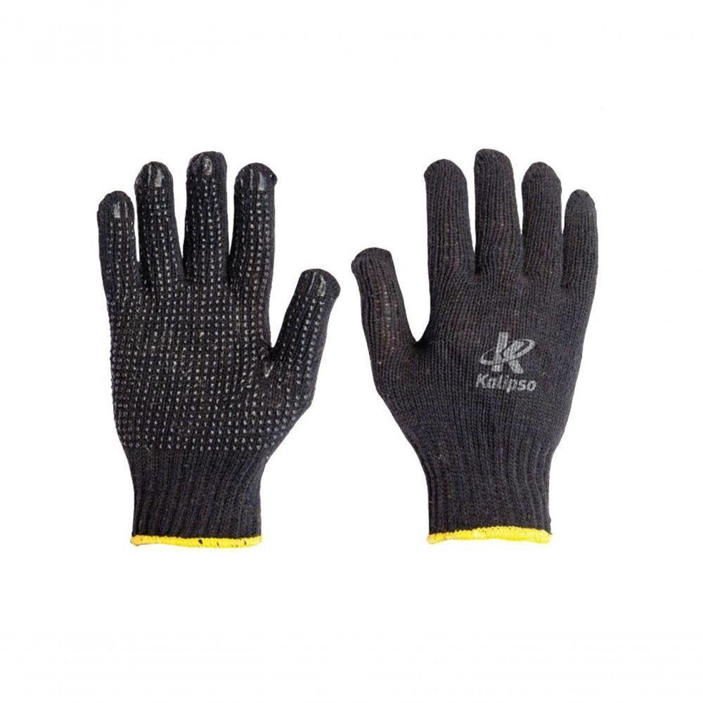 Luva Malha Tricot Acrilon Pigment Preta Encart - 1