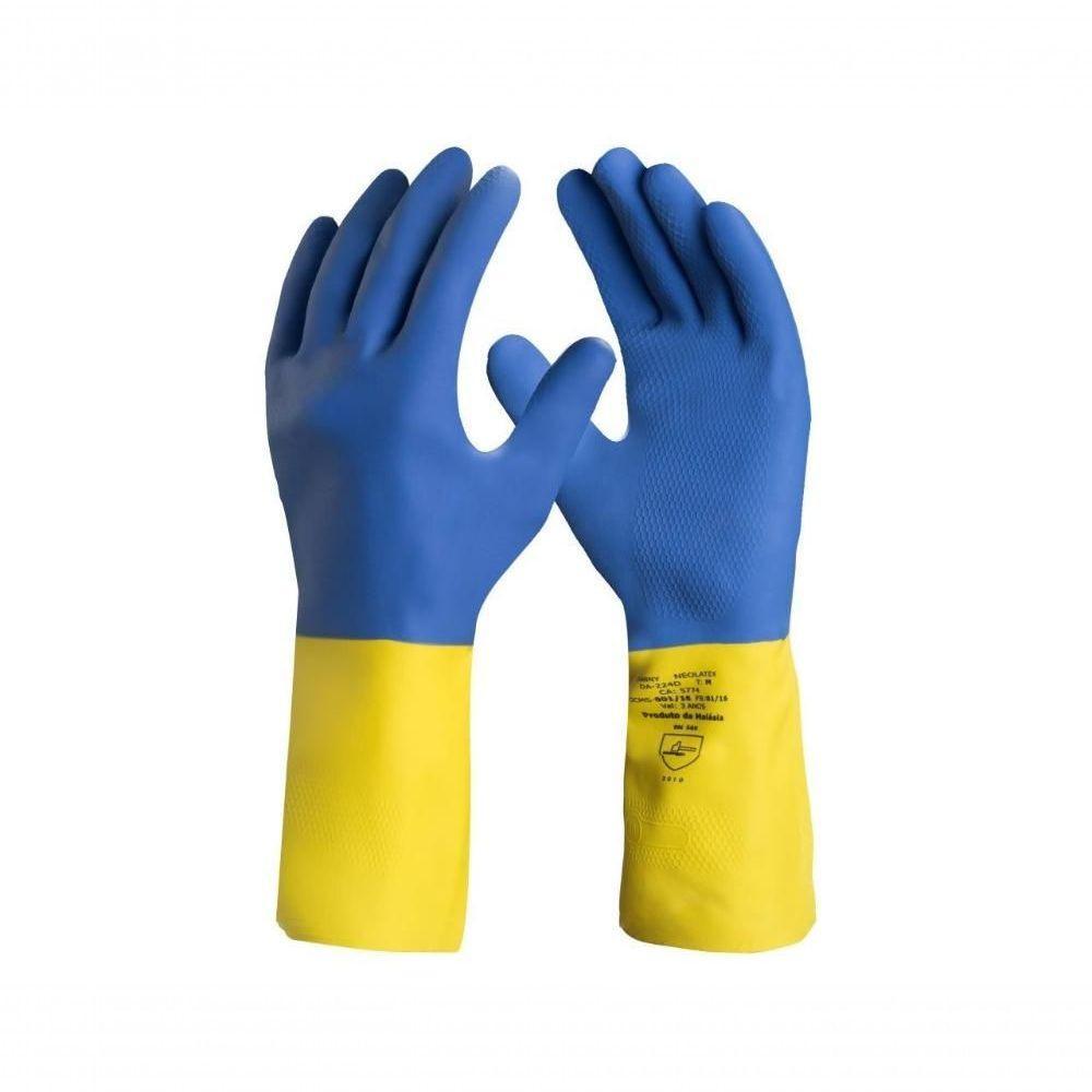 Luva Neolatex Forrada Algodao A "M" Prod Quim-Gerais-Const - 1