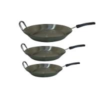 Kit Frigideiras Em Aço Inox Cabo Baquelite Chapa 2mm Fritura. - 1