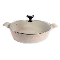 Frigideira Branca Antiaderente Marmorizada Javali Aa 30cm - 1