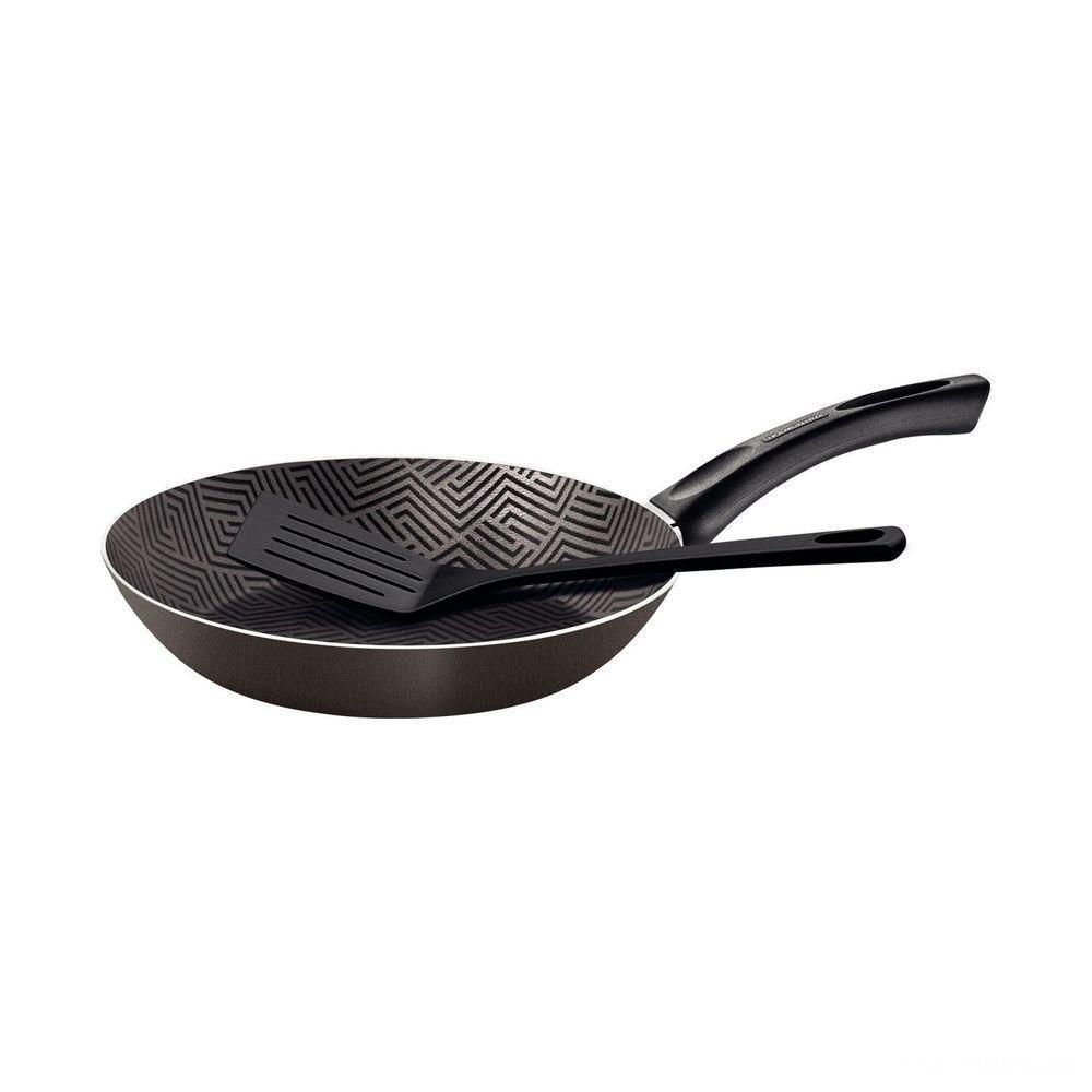 Frigideira Tramontina Paris 22cm 1,0l Antiaderente Starflon Max Chumbo Com Espátula De Nylon Tramontina - 1