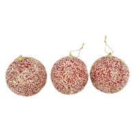 Bolas De Natal Kit Com 3 Unid 10 Cm - 1