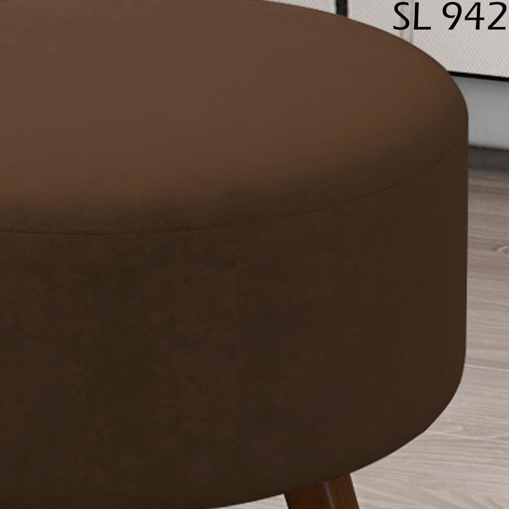Puff Puf Para Sala Pes Palito Small Veludo Sl 942 Peer Sl 942 - 7