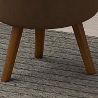 Puff Puf Para Sala Pes Palito Small Veludo Sl 942 Peer Sl 942