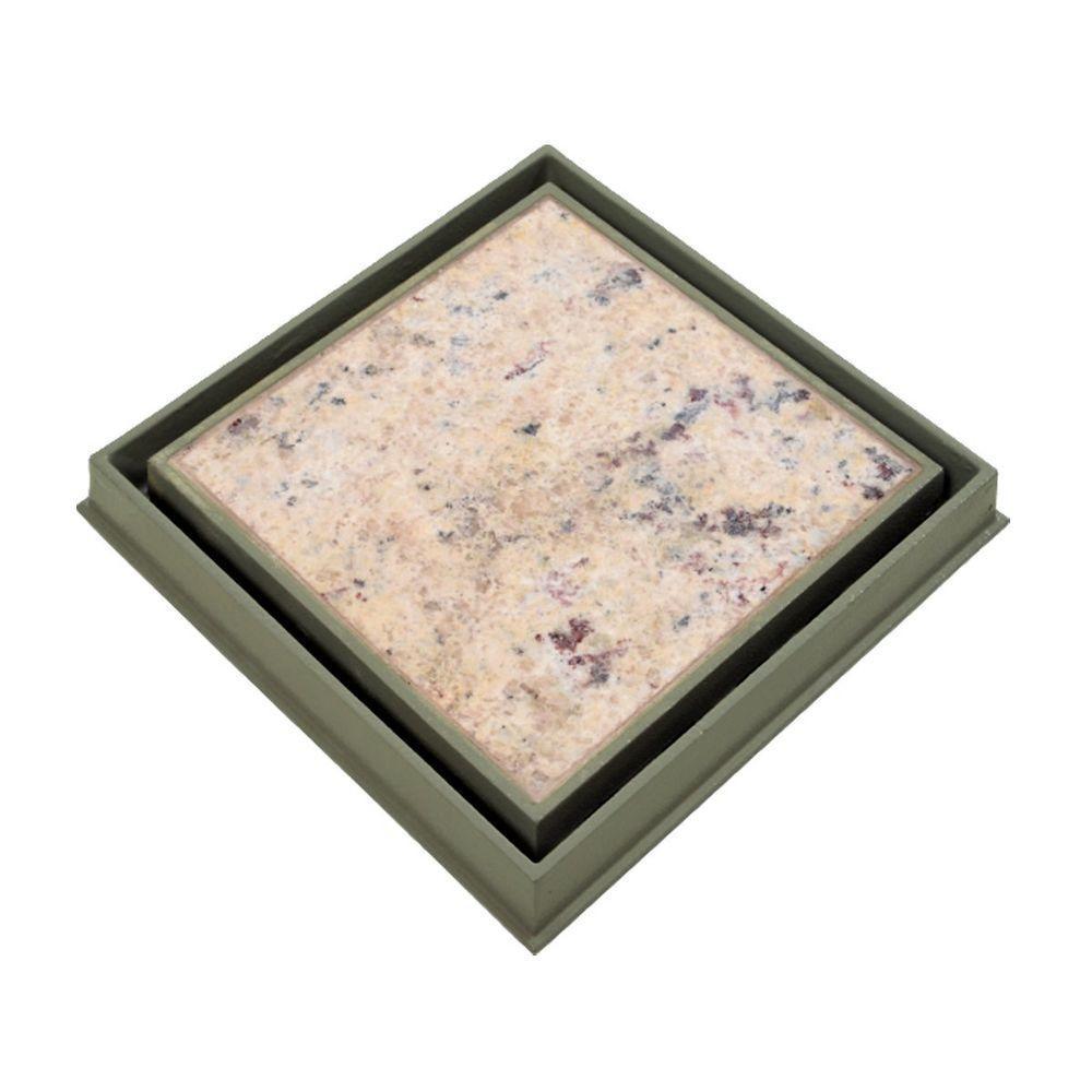 Ralo Invisível Rebaixado Adaptado Caixa Sifonada Bege 18cm - 3