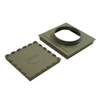 Ralo Invisível Rebaixado Adaptado Caixa Sifonada Bege 18cm - 5