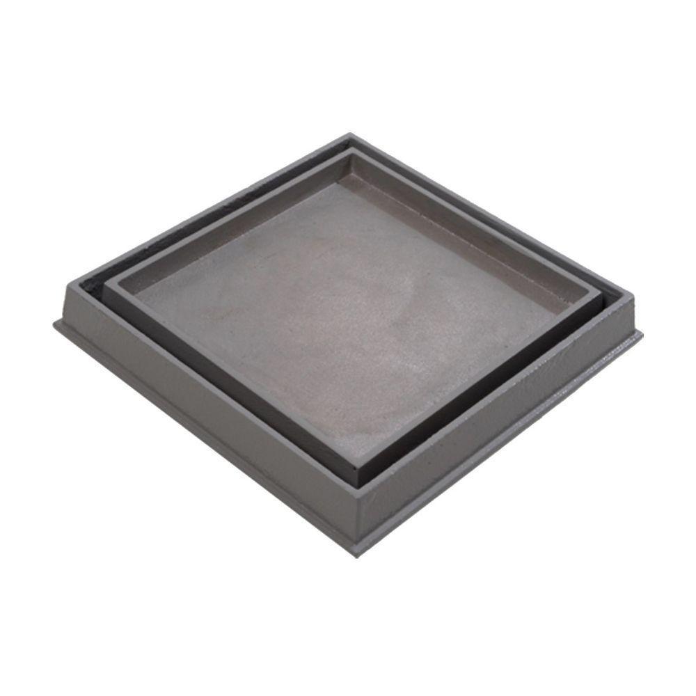 Ralo Invisível Rebaixado Adaptado Caixa Sifonada Cinza 18cm - 1