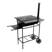 Fogão A Lenha E Churrasqueira Chapa 03 Furos 90x80x65cm - 1