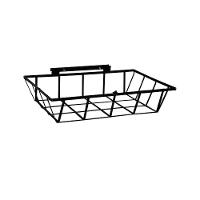 Lixeira De Rua Para Muro Parede Ou Grade Preta 60x45x12cm. - 1