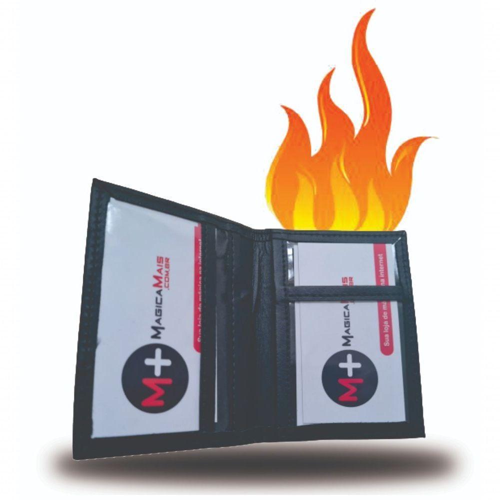 Mágica Flaming Business Card Wallet Carteira De Cartao De Visita Em Chama - 2