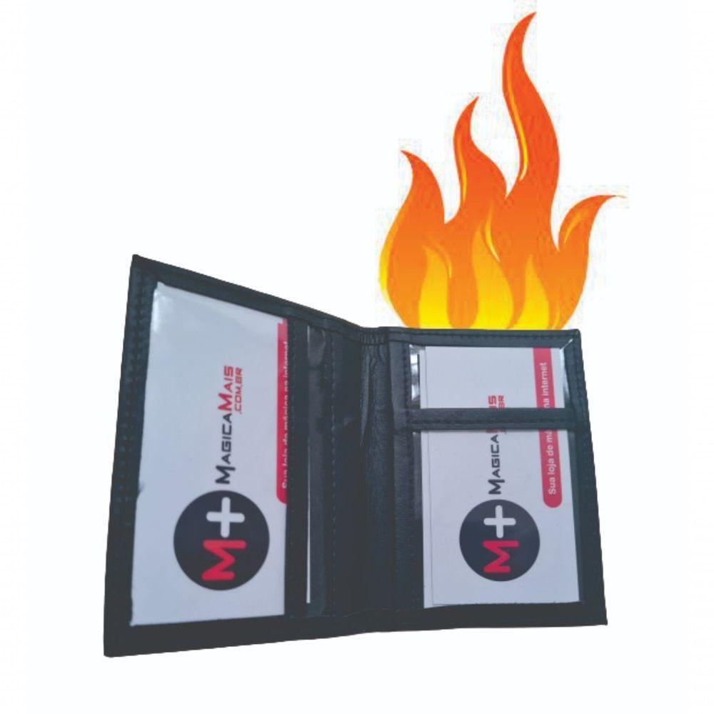 Mágica Flaming Business Card Wallet Carteira De Cartao De Visita Em Chama - 3