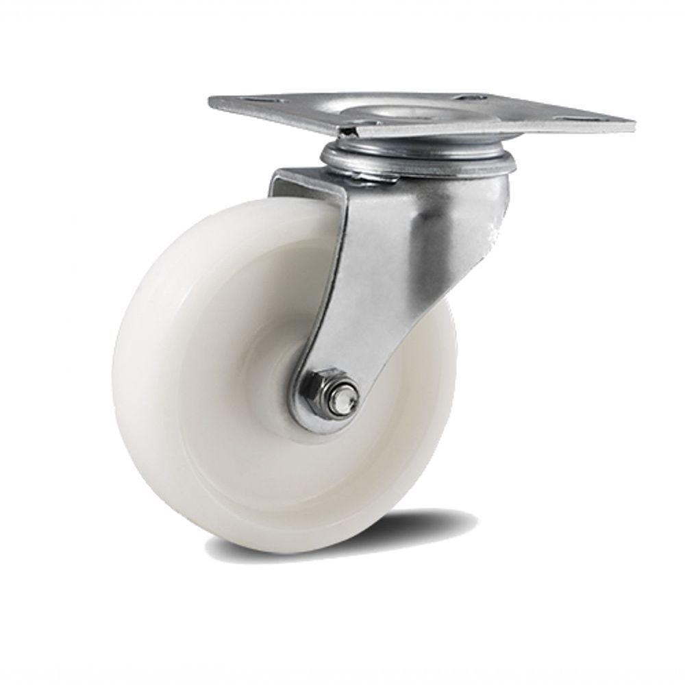 Rodizio Inox 5 Pol. Giratório Placa Sem Freio 170 Kg - 1