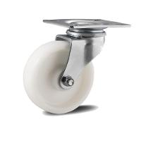 Rodizio Inox 5 Pol. Giratório Placa Sem Freio 170 Kg - 1