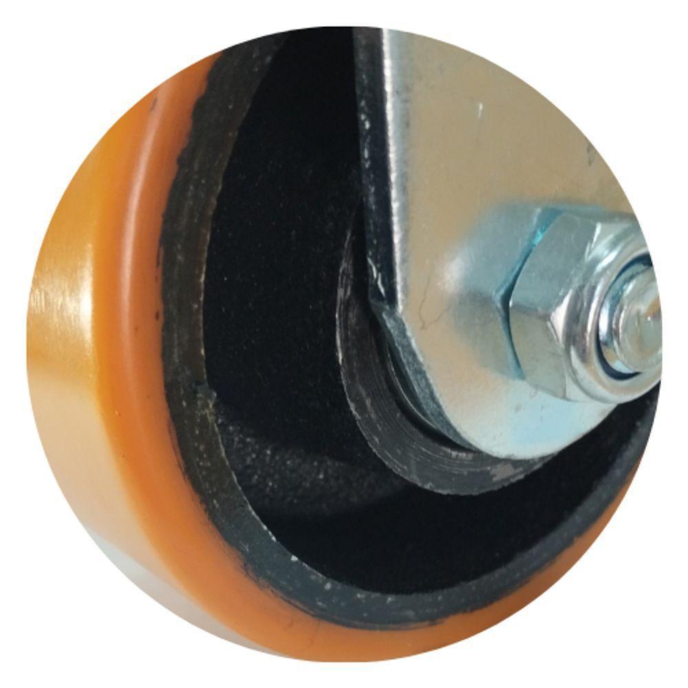 Rodizio Industrial Carga Pesada 4x2 Pol. Fixo 400 Kg - 2