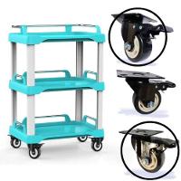 Rodizio Giratório 3 Pol. Placa Com Freio Preto Colson - 2