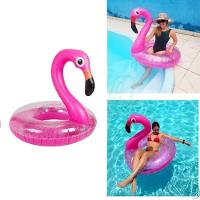Boia Flamingo Glitter Grande Inflável 90cm - 2