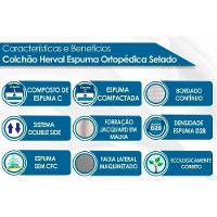 Colchão Viúva Espuma Compact AG 65 / D28 / Ortopedic Black Double Face (128x188x20) - Herval - 5