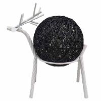 Luminaria Abajur Cervo Rena Decoraçao Natal Rustica Mesa Quarto Sala Recepçao Enfeite Iluminaçao Nordica Moderna - 1