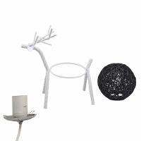 Luminaria Abajur Cervo Rena Decoraçao Natal Rustica Mesa Quarto Sala Recepçao Enfeite Iluminaçao Nordica Moderna - 3