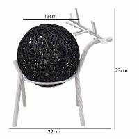 Luminaria Abajur Cervo Rena Decoraçao Natal Rustica Mesa Quarto Sala Recepçao Enfeite Iluminaçao Nordica Moderna - 7