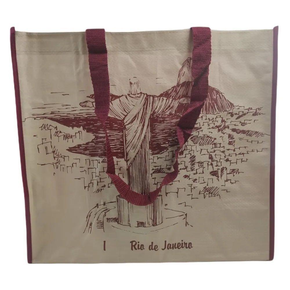 Bolsa Ecologica Reutilizavel Ecobag Kit 10 Unidades Compras Mercado Sacola De Ombro Alça Resistente Dobravel Pratica - 6
